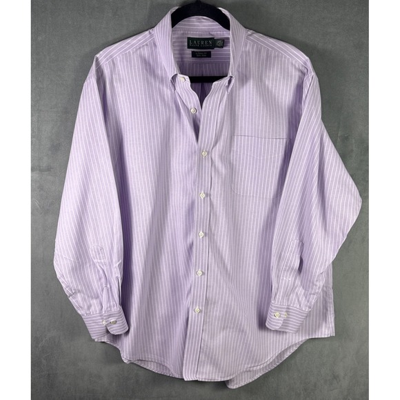 Lauren Blackwell Other - Lauren Ralph Lauren Size 17 1/2 (32/33) Men's Classic Fit Shirt Purple Striped